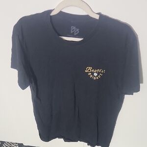 Barbell Brigade Black T-Shirt with Gold Logo